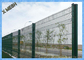 Green Vinyl Coated Decorative 3D Fence Panels Welded Wire Mesh For Playground