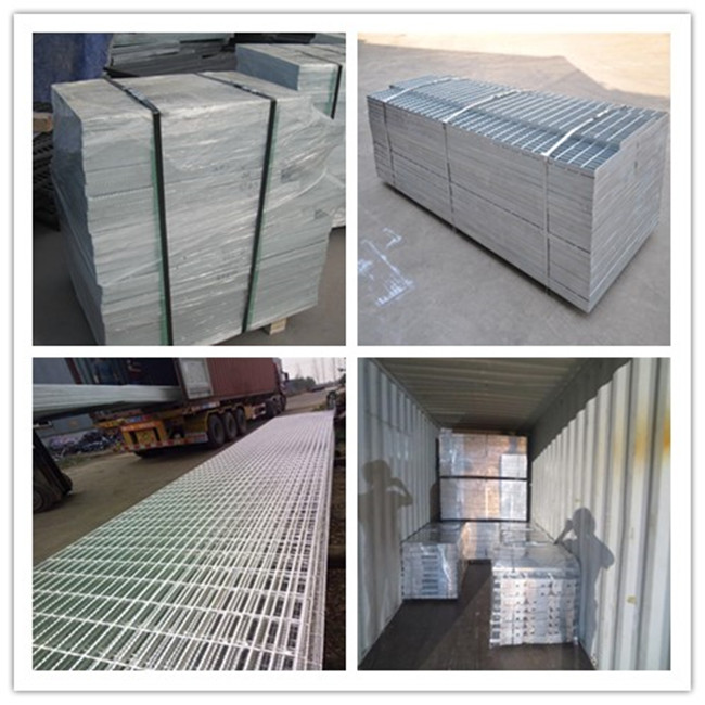 হেভি ডিউটি ​​গ্যালভানাইজড স্টিল ড্রাইভওয়ে গ্রেটিং মেটাল বিয়ারিং বার স্টিল গ্রিড সেরেটেড স্টিল মেশ 6