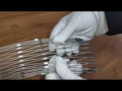 T316 3 মিমি আর্কিটেকচারাল ওয়েভড ওয়্যার জাল আলংকারিক বিল্ডিং ফেসেড আবরণ