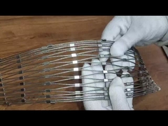 চিড়িয়াখানা প্রাণী খাঁচা সুরক্ষা স্টেইনলেস স্টীল বেড়া পর্দা জাল প্রসারিত ওয়েব তারের দড়ি তারের নেট