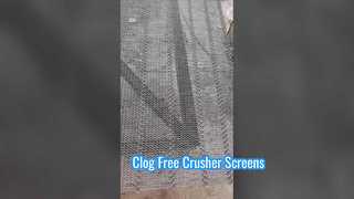 Crushers জন্য স্ব পরিষ্কারের স্পন্দিত পর্দা জাল