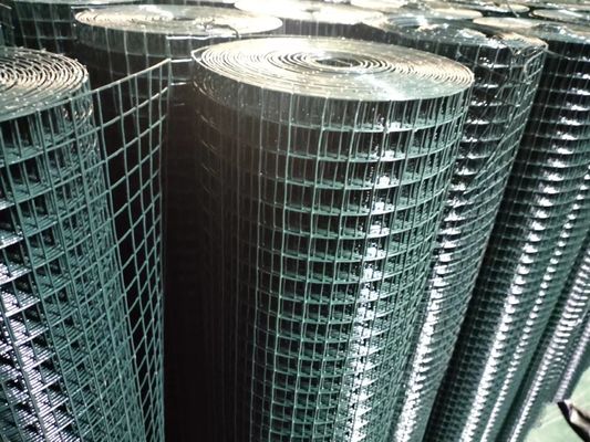 নির্মাণ কাস্টম প্যাকিংয়ের জন্য 1x1 1/2x1/2 Pvc প্রলিপ্ত তারের জাল