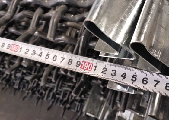 উচ্চ কার্বন ইস্পাত crimped বোনা তারের জাল কম্পন