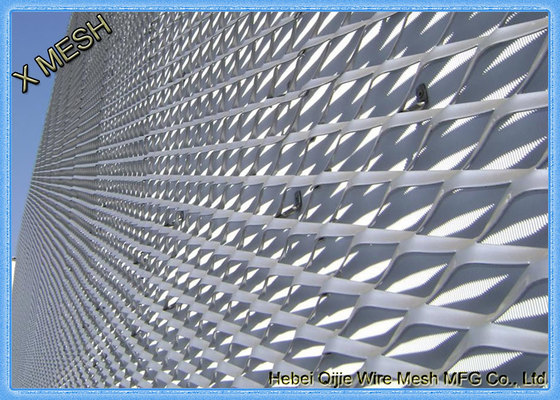 চ্যাপ্টা হেভি গেজ প্রসারিত মেটাল মেশ ফ্যাব্রিক উত্থিত পৃষ্ঠ 1.2x2.4 M আকার
