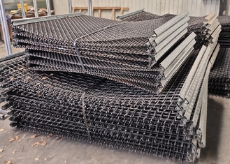 Crimped স্টোন পেষণকারী ওয়্যার মেশ খনি Sieving জন্য স্পন্দিত পর্দা