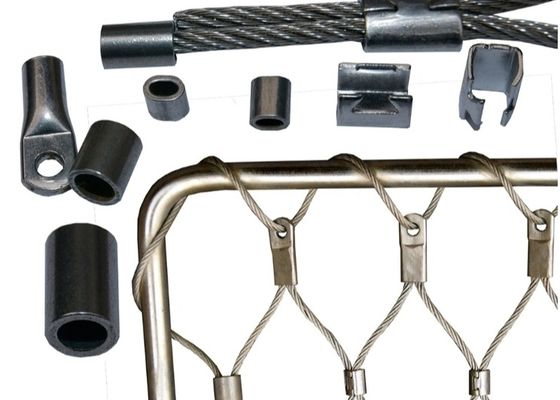 এস এস 304 316 নমনীয় জলাশয় নেটিং বানর খাঁচা স্টেইনলেস স্টীল তারের দড়ি জাল জন্য চিড়িয়াখানা বাগান