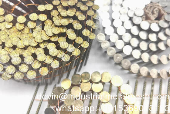 চীন কারখানা প্যালেট পেরেক পেইন্ট লেপ সমন্বিত স্পিরিল শ্যাঙ্ক কয়েল ছাদ পেরেক