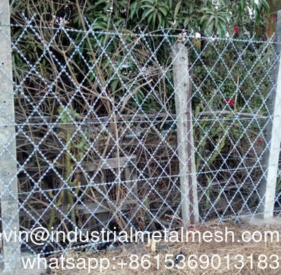 দেয়াল অ্যান্টি-থেফট ওয়েল্ডেড রেজার বার্বেড ওয়্যার ওয়েল্ডেড রেজার ওয়্যার মেশ