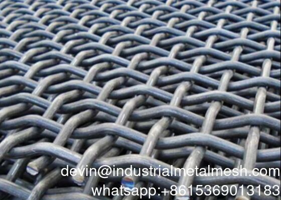 Ss 304 316 316L 321 কয়লা খনি কম্পনকারী স্ক্রিনের জন্য ক্রাইমড জাল ক্রাইমড ওয়্যার জাল
