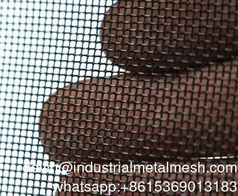 304 উপাদান 090 ব্যাসার্ধ কালো স্টেইনলেস স্টীল নিরাপত্তা উইন্ডো স্ক্রিন জাল
