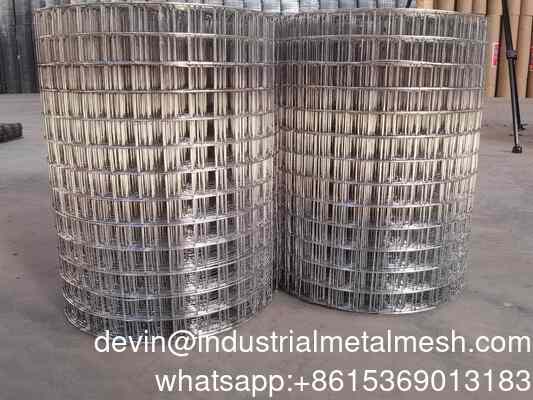 উচ্চ মানের জিঙ্ক প্রলেপযুক্ত গ্যালভানাইজড পাখির খাঁচা ঝালাই করা তারের জাল রোল