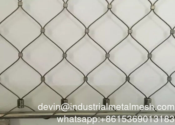 2 MM ব্যাস 316 স্টেইনলেস স্টিল দড়ি জাল র্যাকুন এবং বানর সুরক্ষার জন্য