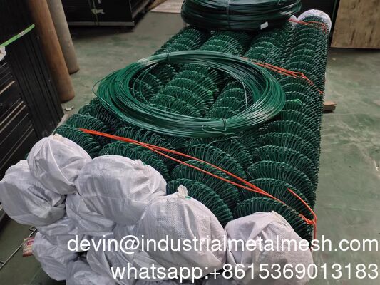 9 Gauge Black PVC Coated Galvanized Steel Chain Link Fence Fabric Chain Link Fencing