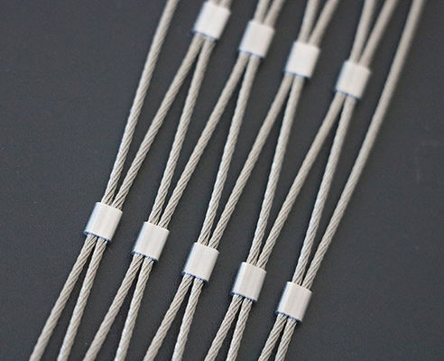 20x20mm প্লেইন ওয়েভ মেটাল স্টেইনলেস স্টীল তারের দড়ি জাল