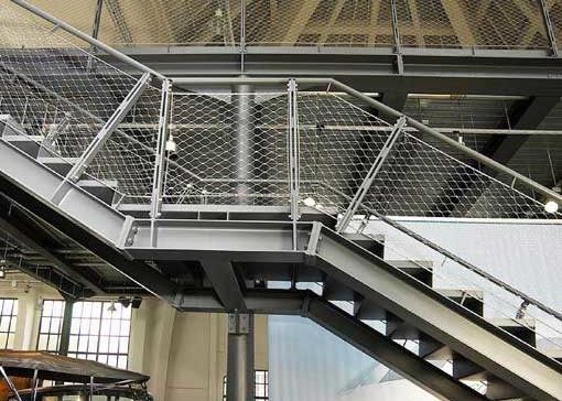 304 316 316l উচ্চ শক্তির স্টেইনলেস স্টীল তারের দড়ি মেশ নেট এভিয়ারি চিড়িয়াখানার জন্য