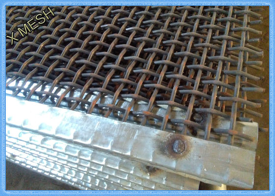 1.5x2m ভাইব্রেটিং স্ক্রীন মেশ হাই কার্বন স্টিল স্কোয়ার হোল