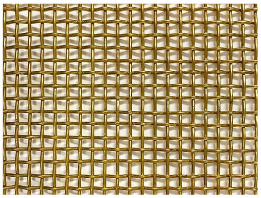 আসবাবপত্রের ক্যাবিনেটের জন্য ডেকোরেটিভ মেটাল ক্রিম্পড স্টেইনলেস স্টিল ফ্ল্যাট ওয়্যার স্ক্রিন মেশ