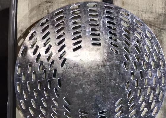 7" ব্যাসার্ধের অ্যান্টি-স্প্লিট প্লেট রাউন্ড গ্যালভানাইজড