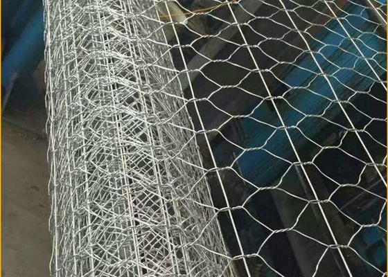 80 X 100 মিমি ওয়েল্ডেড গ্যাবিয়ন ঝুড়ি / গ্যালভানাইজড হেক্সাগোনাল তারের নেটিং 3 X 1 X 1 M
