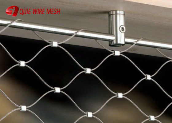 SS316 Ferrule Diamond Flexible Inox Stainless Steel Wire Wire Cable Net Rope Mesh (এসএস৩১৬ ফেরুল ডায়মন্ড নমনীয় অক্স স্টেইনলেস স্টীল ওয়্যার ক্যাবল নেট দড়ি জাল)
