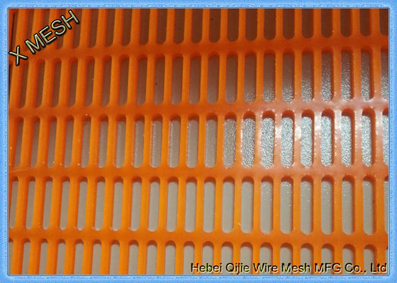 উচ্চ ফ্রিকোয়েন্সি পলিউরেথেন খনির স্ক্রিন জাল ফ্লিপ ফ্লো ফ্লপ জাম্পিং পু ম্যাটস ওব্লং হোল