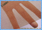 বিশুদ্ধ কপার মেটাল তারের মেষ শীট সংরক্ষণের জন্য স্কয়ার হোল ঘূর্ণমান Selvage