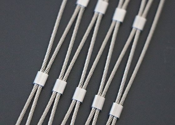 SS316 Ferrule Diamond Flexible Inox Stainless Steel Wire Wire Cable Net Rope Mesh (এসএস৩১৬ ফেরুল ডায়মন্ড নমনীয় অক্স স্টেইনলেস স্টীল ওয়্যার ক্যাবল নেট দড়ি জাল)