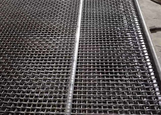 Crimped স্টোন পেষণকারী ওয়্যার মেশ খনি Sieving জন্য স্পন্দিত পর্দা