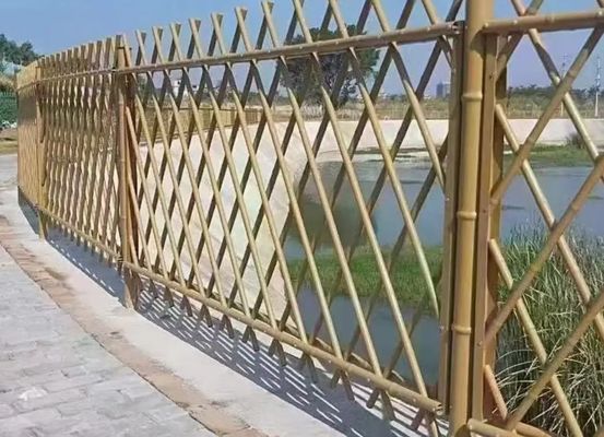 নকল বাঁশের ফার্ম বেড়া সৌন্দর্যপূর্ণ বহিরঙ্গন স্থানগুলির জন্য রক্ষণাবেক্ষণ
