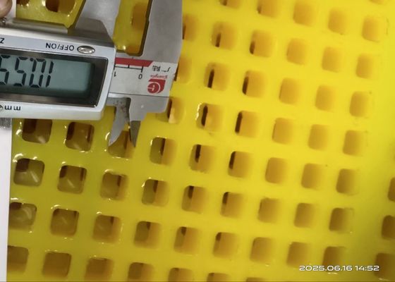 সর্বোত্তম পারফরম্যান্স 30 মিমি বেধ স্কয়ার পলিউরেথেন স্ক্রিন জাল