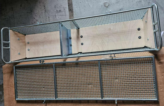 রান্নাঘর 304 স্টেইনলেস স্টিল ওয়্যার মেশ স্টোরেজ ঝুড়ি 300x197x70 মিমি