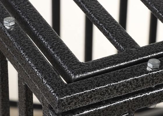 অপসারণযোগ্য ট্রে সহ মেটাল ফোল্ডিং ফোল্ডেবল পোষা কুকুরের ঘর