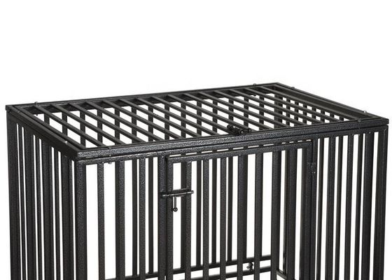 অপসারণযোগ্য ট্রে সহ মেটাল ফোল্ডিং ফোল্ডেবল পোষা কুকুরের ঘর