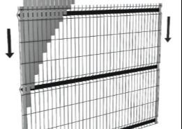 3 ডি ডিজাইন 60x60mm বাগানের জন্য বাঁকা ধাতু বেড়া