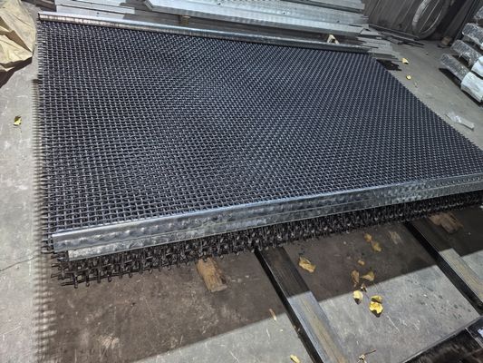 উচ্চ কার্বন ইস্পাত crimped বোনা তারের জাল কম্পন