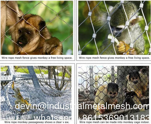 2মিমি তারের ব্যাস হীরা নমনীয় 304 316 স্টেইনলেস স্টিলের তারের ফেরুল তারের জাল