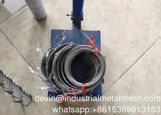 উদ্ভিদ আরোহণ চিড়িয়াখানা বাগান প্রতিরক্ষামূলক তারের দড়ি ফেরুল নটযুক্ত তারের দড়ি জাল