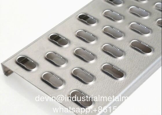 গ্যালভানাইজড শীট ওভাল গ্রিপ স্ট্রট ওয়ার্ক প্ল্যাটফর্ম ওয়াকওয়ে নিরাপত্তা গ্রিজ