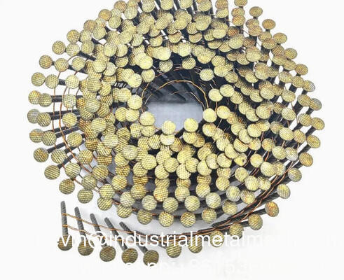 চীন কারখানা প্যালেট পেরেক পেইন্ট লেপ সমন্বিত স্পিরিল শ্যাঙ্ক কয়েল ছাদ পেরেক