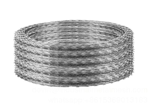 SGS হট ডিপ গ্যালভানাইজড রেজার ওয়্যার কনসার্টিনা কাঁটাতারের 2.0m-10.0m দৈর্ঘ্য