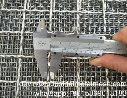 উচ্চ মানের ম্যাঙ্গানিজ কম্পনকারী স্ক্রিন ক্রাম্প তারের জাল খনি কম্পনশীল সিভিং বালি