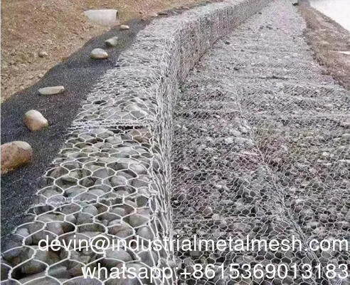 রিটেইনিং ওয়াল গ্যাবিয়ন তারের জালের বেড়া পাথরের খাঁচা বাক্স গ্যাবিয়ন