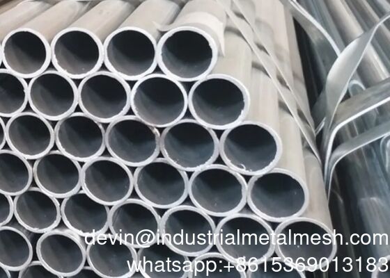 গরম ডুবিয়ে গ্যালভানাইজড সিউমলেস ওয়েল্ড স্টিল পাইপ জি হোল গোলাকার পাইপ ERW