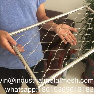 স্টেইনলেস স্টীল বড় খোলা বায়ু স্টীল তারের তারের দড়ি পাখি ঘের জাল