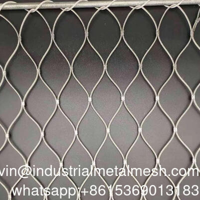 304 316 স্টেইনলেস স্টীল রোপে Mesh/ক্যাবল Mesh/সবুজ দেয়াল এবং সুরক্ষার জন্য সজ্জিত তারের Mesh