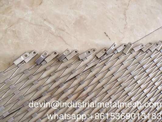 2 MM ব্যাস 316 স্টেইনলেস স্টিল দড়ি জাল র্যাকুন এবং বানর সুরক্ষার জন্য