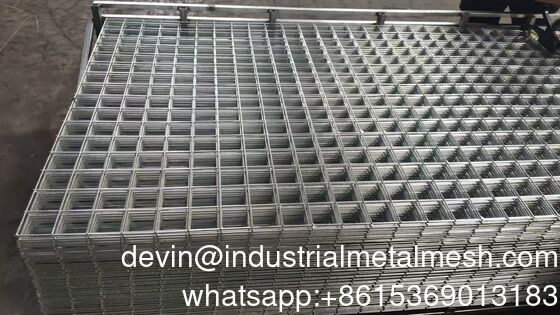 3.0 মিমি গাউ গ্যালভানাইজড ওয়েল্ডড ওয়্যার জাল প্যানেল নির্মাণ ইস্পাত ওয়্যার জাল প্যানেল বেড়া প্যানেল