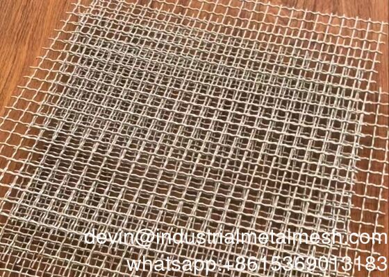 20mm খোলার ওয়্যার স্ক্রীন জাল অ্যালুমিনিয়াম পিগ উত্থাপন জন্য crimped