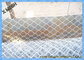 প্লেইন ওয়েভ মেটাল চেইন লিঙ্ক বেড়া পর্দা পিভিসি লেপা 8 গেজ galvanized চেইন লিঙ্ক বেড়া