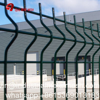 3D Curved Welded Wire Mesh Garden Border Fence Green